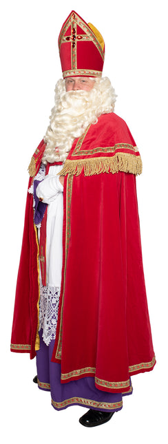 Traje Sinterklaas Algodón Terciopelo 4 piezas