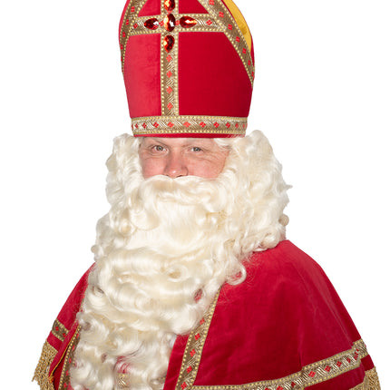 Traje Sinterklaas Algodón Terciopelo 4 piezas