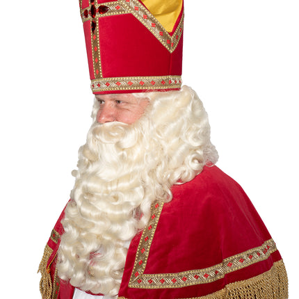 Traje Sinterklaas Algodón Terciopelo 4 piezas