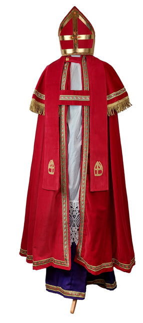 Disfraz de Sinterklaas Terciopelo 3 piezas