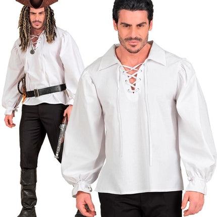 CAMISETA BLANCA DE ESTILO HISTÓRICO