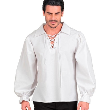 CAMISETA BLANCA DE ESTILO HISTÓRICO