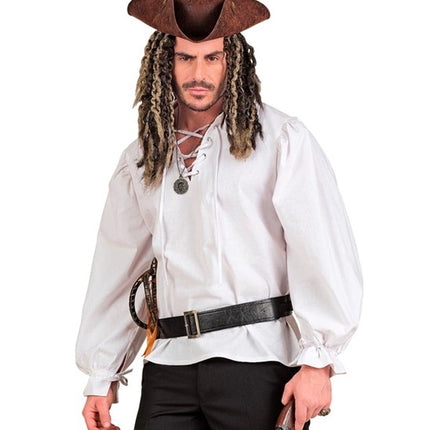 CAMISETA BLANCA DE ESTILO HISTÓRICO
