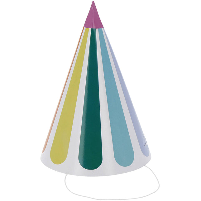 Sombreros de fiesta de colores 16cm 6uds