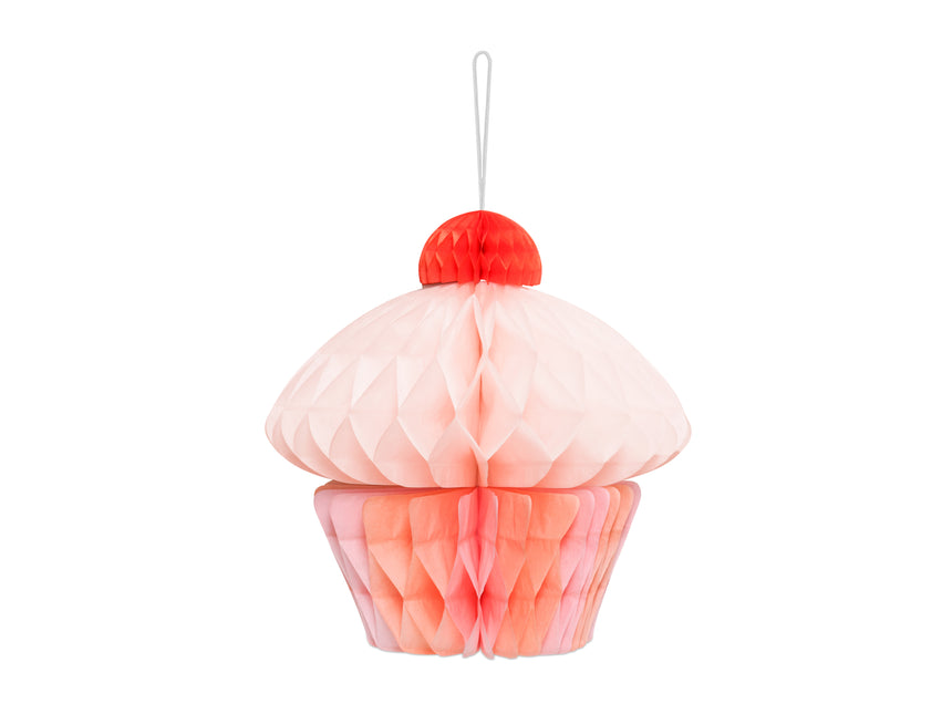 Cupcake Panal Rosa 20cm