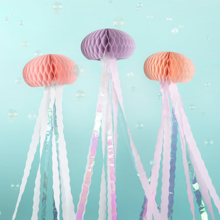 Holográfico Colgante Decoración Medusa 1,56m 3pcs