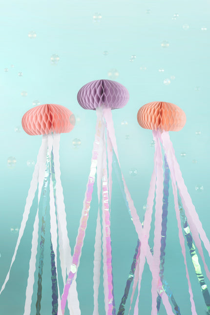 Holográfico Colgante Decoración Medusa 1,56m 3pcs