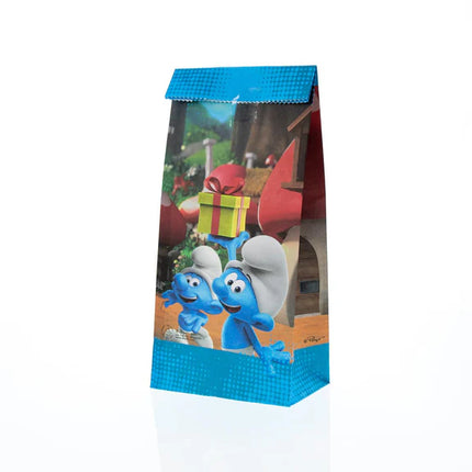 Bolsitas de regalo de los Pitufos, 23 cm, 10 unidades