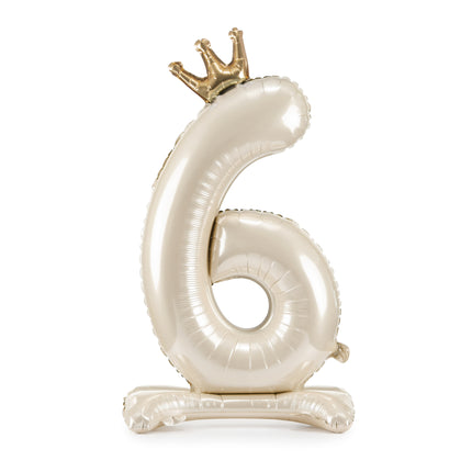 6 Años Figura Globo Perla Vacía 84cm
