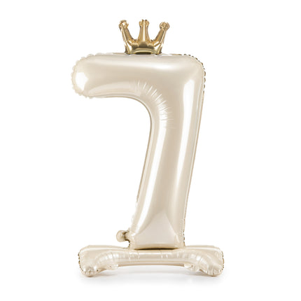 7 Años Figura Globo Perla Vacía 84cm