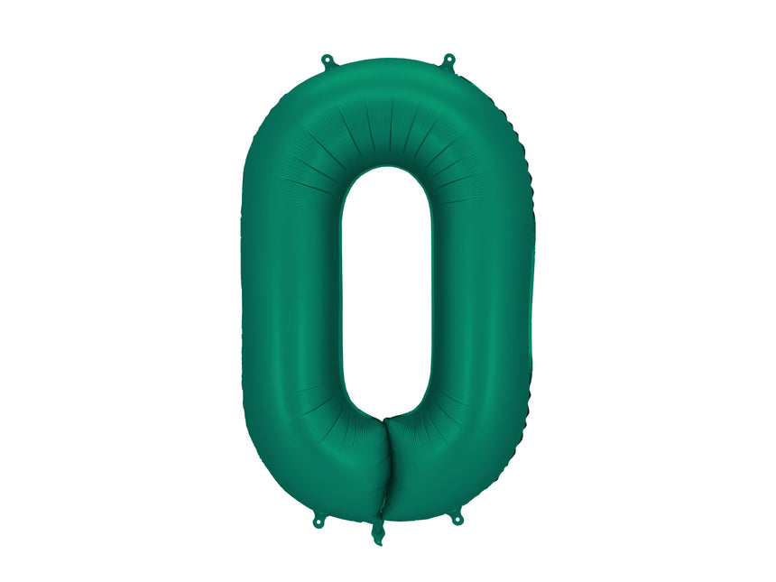0 Año Figura Globo Verde Vacío 86cm