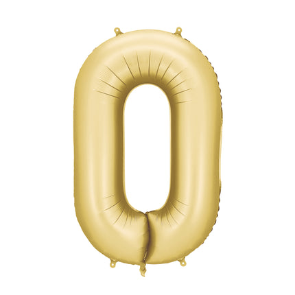 0 Año Figura Globo Oro Satinado Foil Vacío 86cm