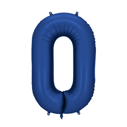 0 Año Figura Globo Azul Satinado Foil Vacío 86cm
