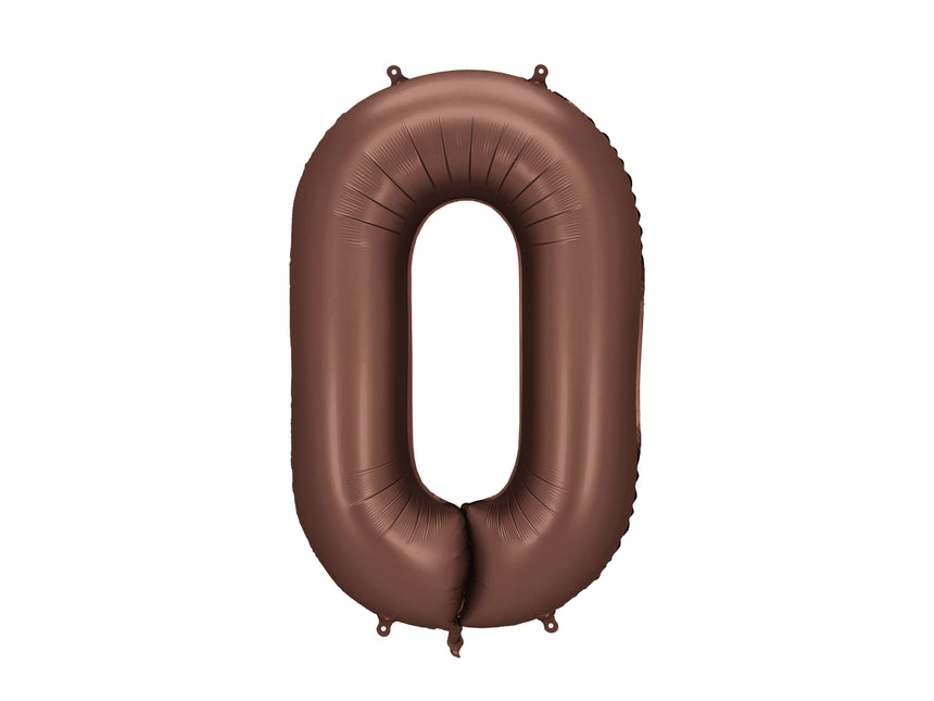 0 Año Figura Globo Marrón Vacío 86cm
