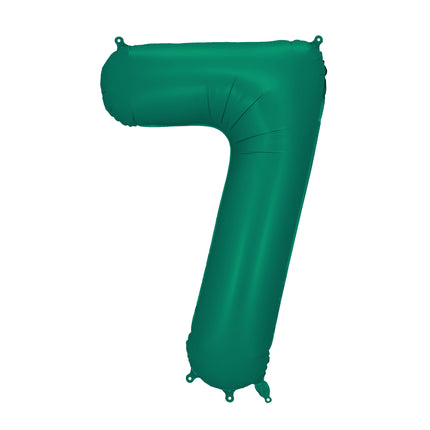 Globo Figura 7 Años Verde Vacío 86cm
