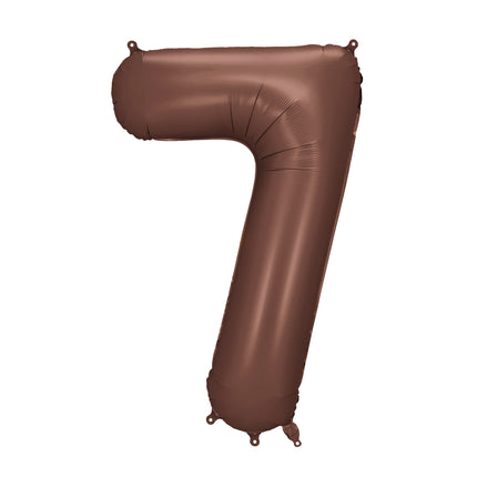 Globo Figura 7 Años Marrón 86cm
