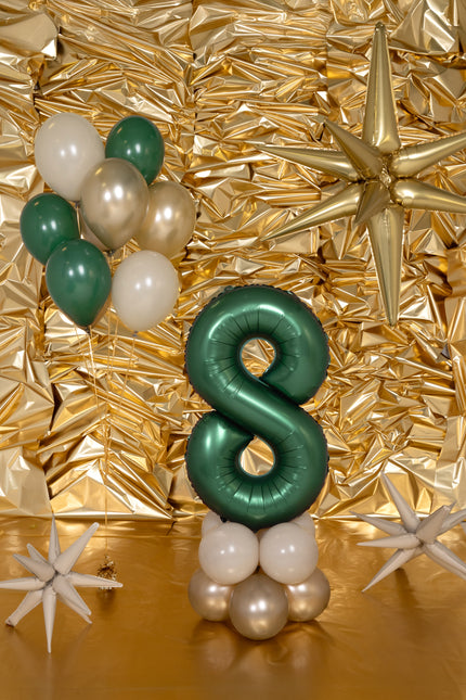 Globo Figura 8 Años Verde 86cm
