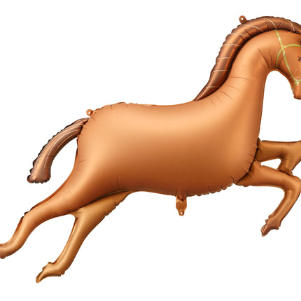 Globo de Helio Caballo Marrón Vacío 1,25m