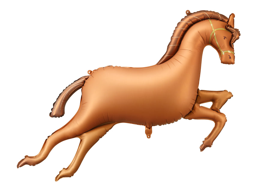 Globo de Helio Caballo Marrón Vacío 1,25m