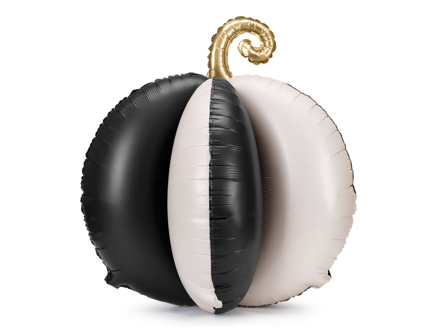 Globo Calabaza Negro Blanco Vacío 58cm
