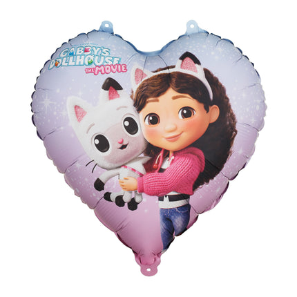 Globo de aluminio Corazón Casa de muñecas de Gabby, 35cm