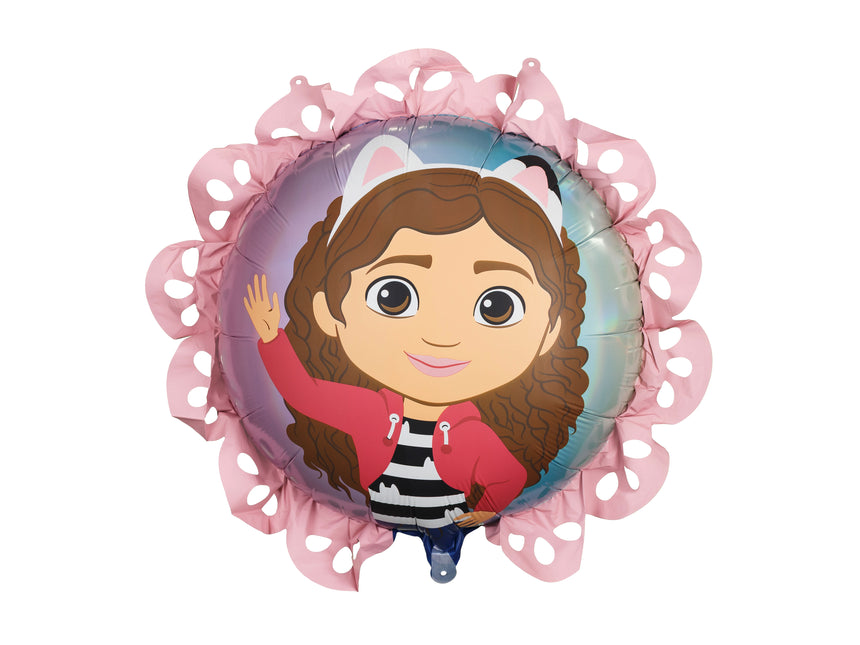 Gabby's Casa de Muñecas Globo de aluminio con volante, 52x52 cm