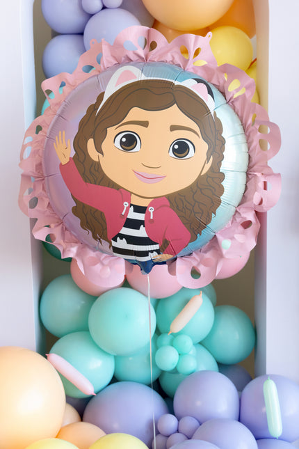 Gabby's Casa de Muñecas Globo de aluminio con volante, 52x52 cm