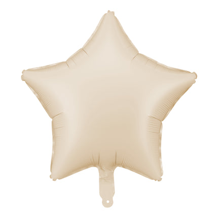 Globo de Helio Estrella Beige Vacío 48cm