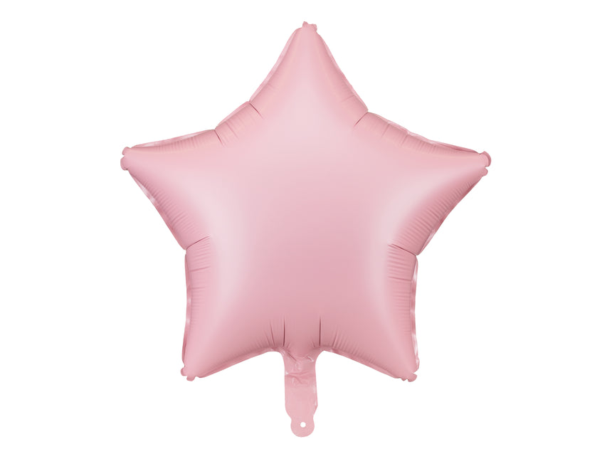 Globo de Helio Estrella Rosa Vacío 48cm