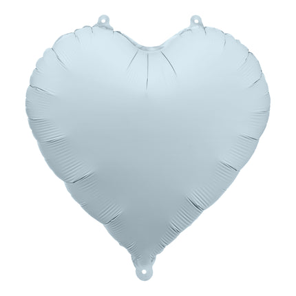 Globo de Helio Corazón Azul Niebla Vacío 45cm