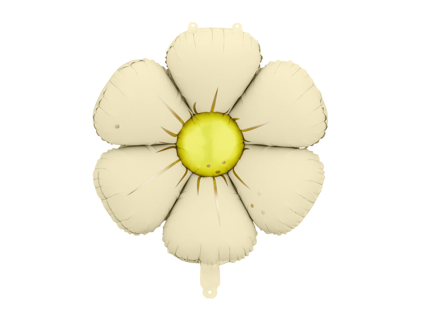 Globo de Helio Flor Beige Vacío 65cm 4pcs