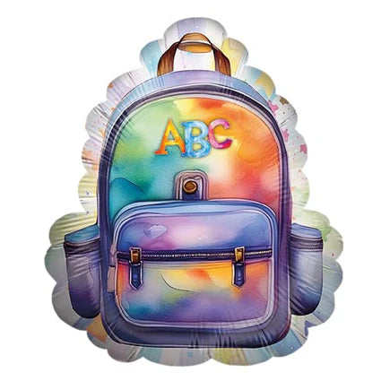Mochila con globos de helio «Back to School», vacía, 50 cm