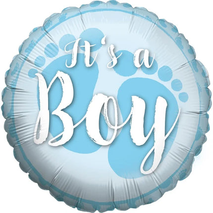 Globo de helio «It's a Boy» sin gas, 45 cm