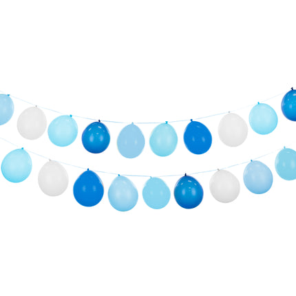 Guirnalda de globos azules