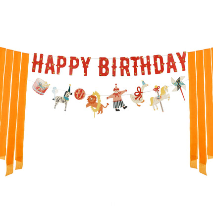 Pancarta Feliz Cumpleaños Circo 2,75m