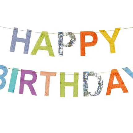Guirnalda de Letras de Feliz Cumpleaños de Colores 2,2m