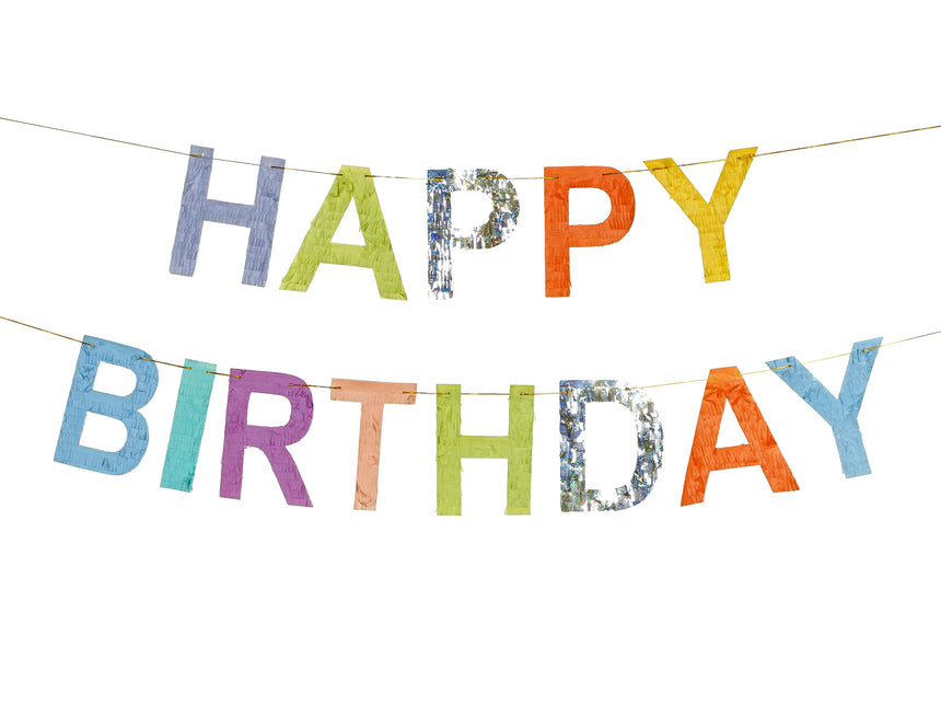 Guirnalda de Letras de Feliz Cumpleaños de Colores 2,2m