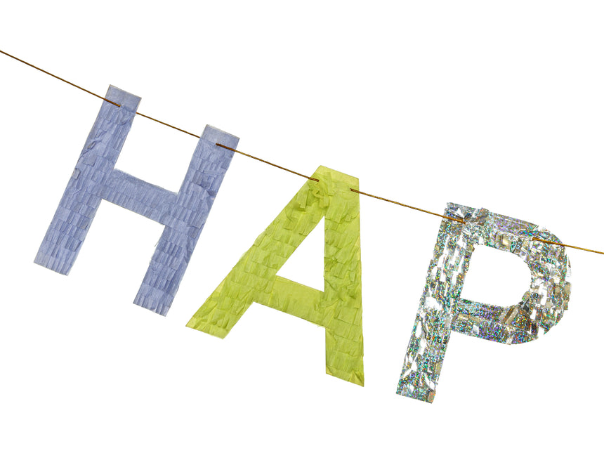 Guirnalda de Letras de Feliz Cumpleaños de Colores 2,2m