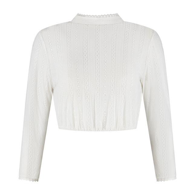 Blusa Oktoberfest Cuello Damas Blanco