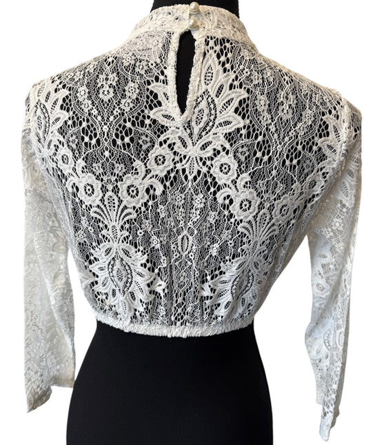 Blusa Oktoberfest Encaje Damas Blanco