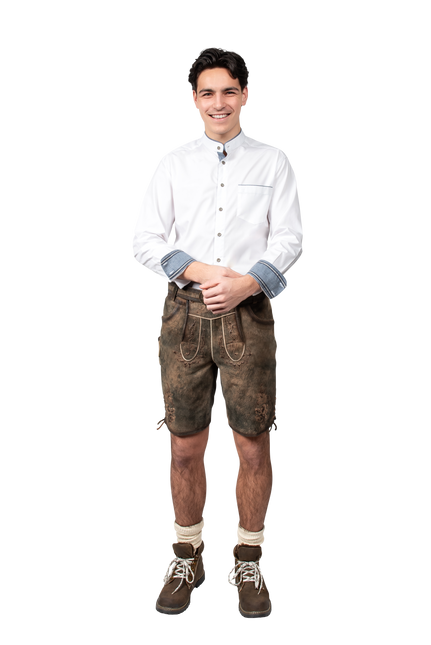 Blusa Oktoberfest Azul Blanco Hombre