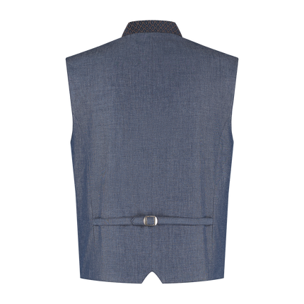 Chaleco Oktoberfest Azul Trachtenweste Jaquard