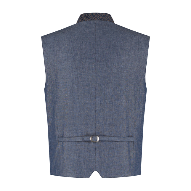 Chaleco Oktoberfest Azul Trachtenweste Jaquard