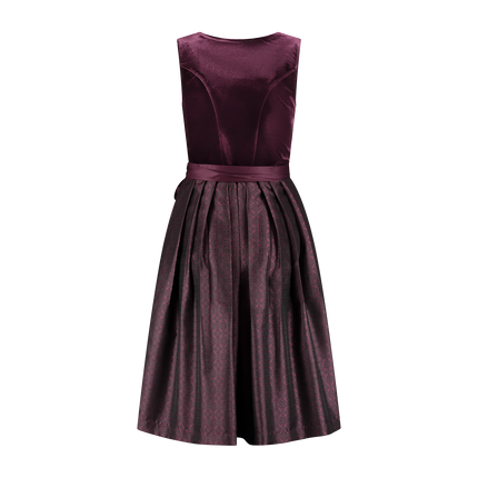 Vestido Dirndl Rojo Burdeos Oktoberfest 2 piezas