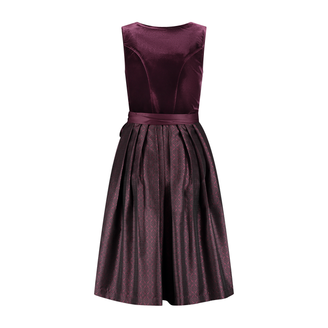 Vestido Dirndl Rojo Burdeos Oktoberfest 2 piezas