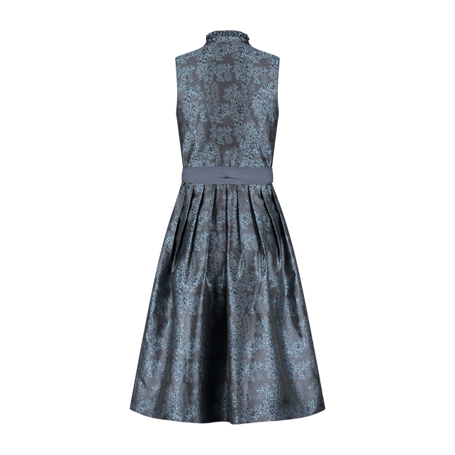 Vestido Dirndl Gris Oktoberfest Mujer 2 piezas