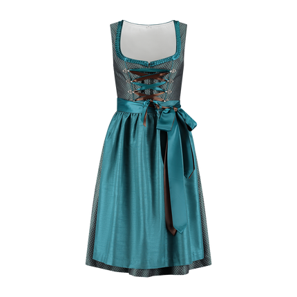 Vestido Dirndl Azul Oktoberfest Señoras 2 piezas