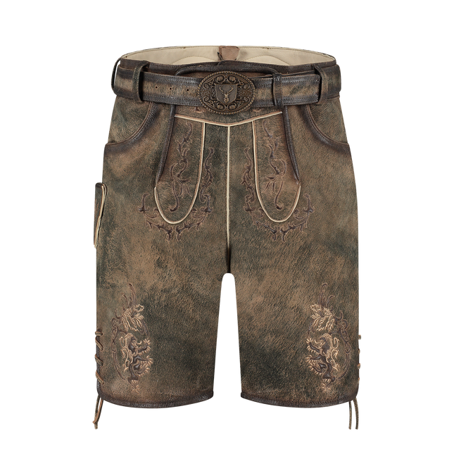 Lederhose Marrón Ziegen Antik