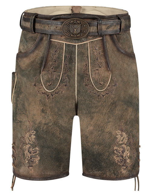 Lederhose Marrón Ziegen Antik