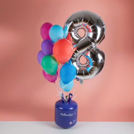 Depósito de helio para 80 globos